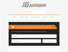 Tablet Screenshot of coachjayjohnson.com
